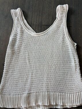 Madewell Knit Tank Top in Neutral Cream
